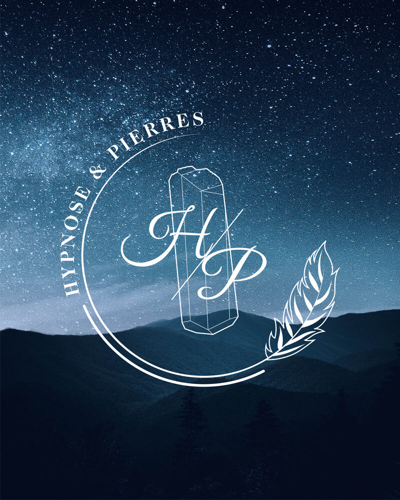 Hypnose et Pierres, Logo bleu