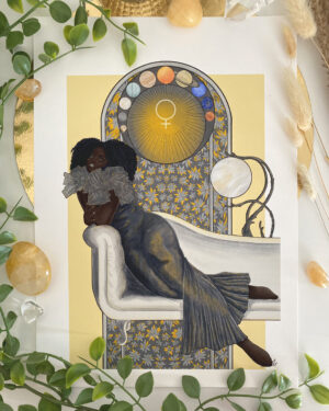 Illustration Femme, Série Planètes : Vénus & Jaspe bumblebee