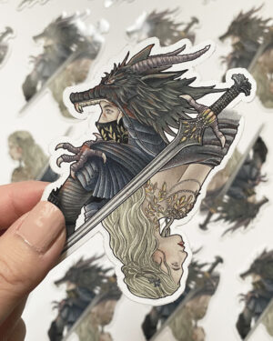 Sticker brillant Princesse Dragon x Seftonite