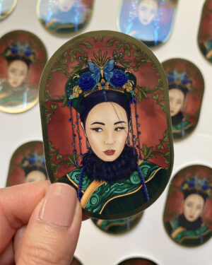 Sticker miroir Série Femme Chinoise - L'impératrice