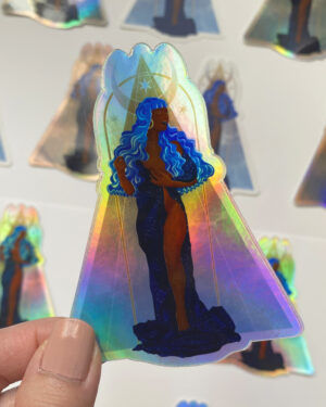 Sticker holographique Lapis Lazuli