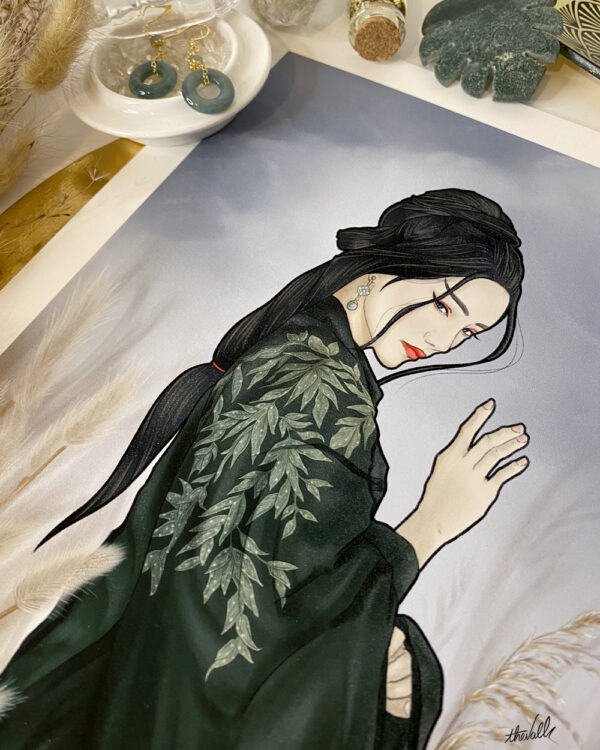 Illustration Femme, Série Femme Chinoise : Jade