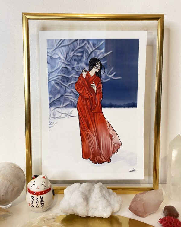 Illustration Femme, Série Femme Chinoise : Quartz Hematite