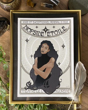 Illustration Femme, Diopside Étoilé